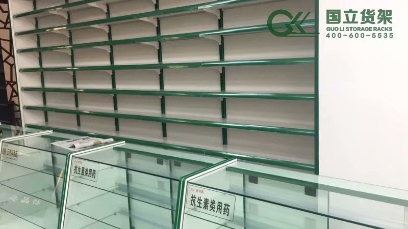 国立货架绿色调中西药客户案例展示